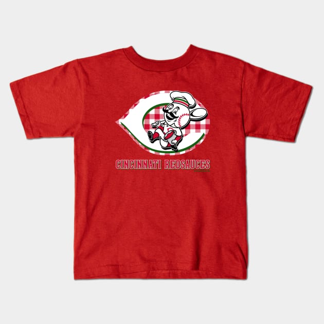 Cincinnati Red Sauces Kids T-Shirt by ItalianPowerStore